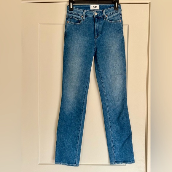 PAIGE Cindy, Princess Blue Straight Leg Jeans. Still sold at Evereve - Picture 4 of 5